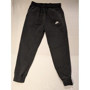Nike Men Medium Club Fleece Jogger Sweatpants Black Active Sportswear